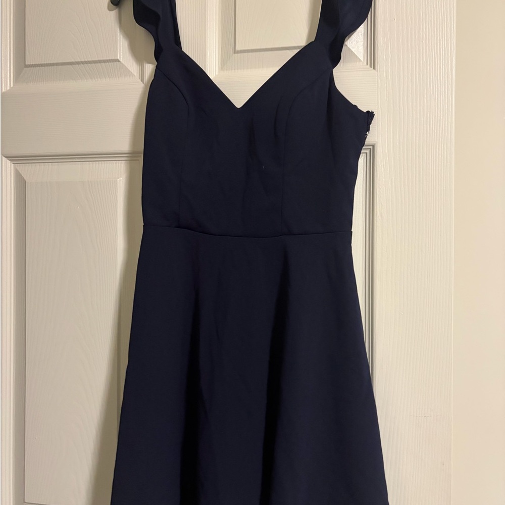 Elegant Navy Blue Dress
